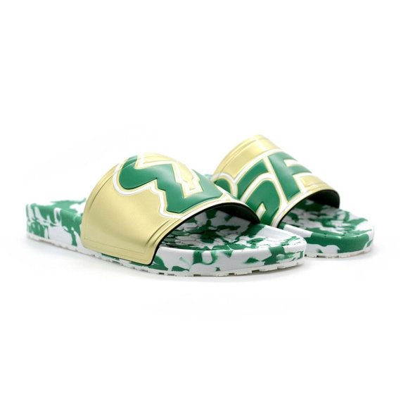 NCAA USF SOUTH FLORIDA BULLS MEN SHOWER SLIDE FLIP FLOPS NEW - Picture 2 of 4